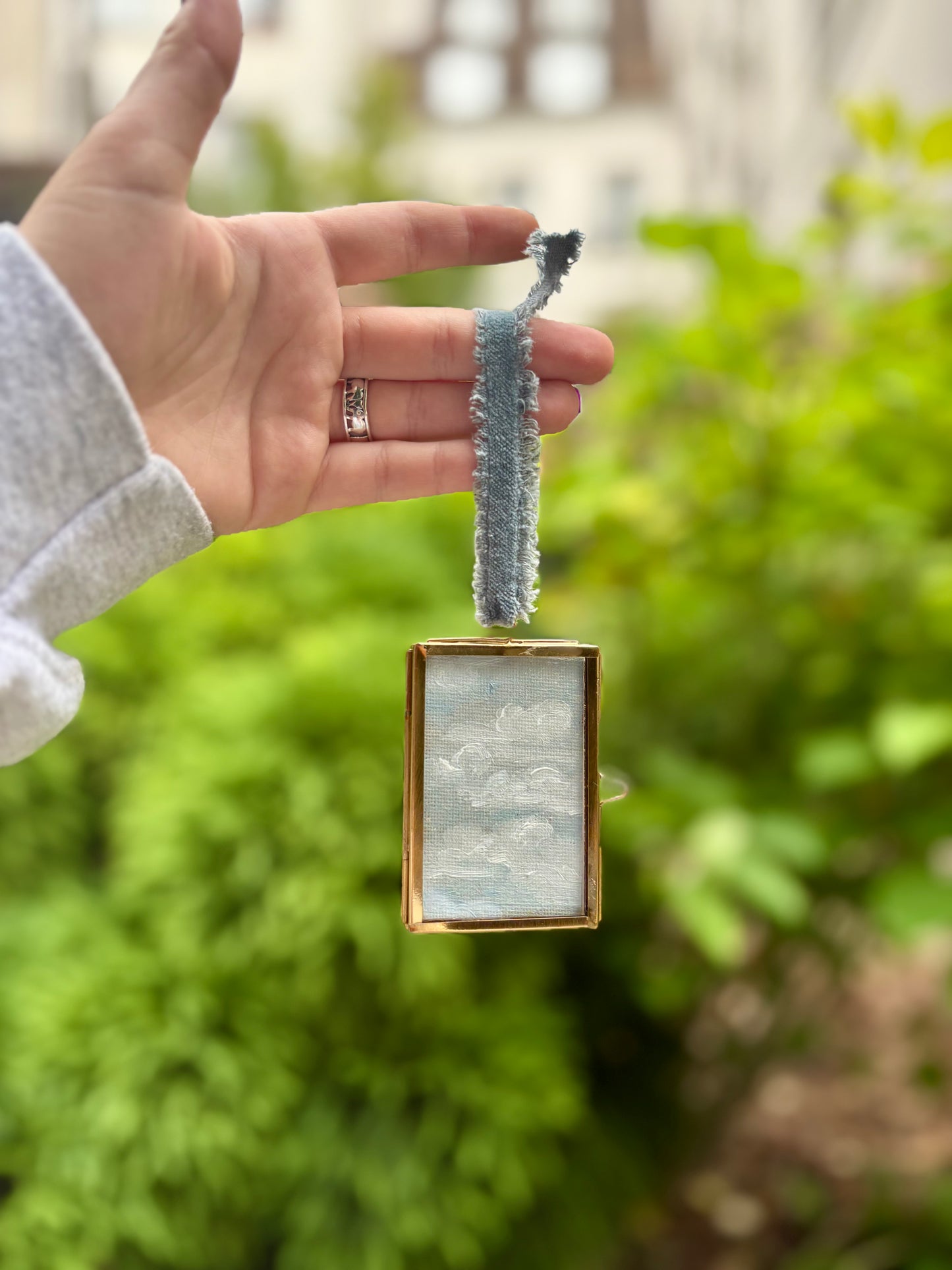 Miniature Oil Painting "en plein air" in France