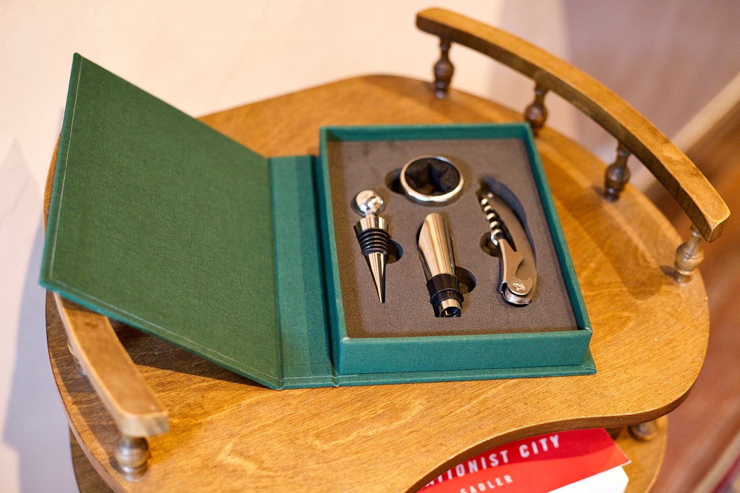 Secret Book Box Set - Cheese serving Kit & Sommelier tools