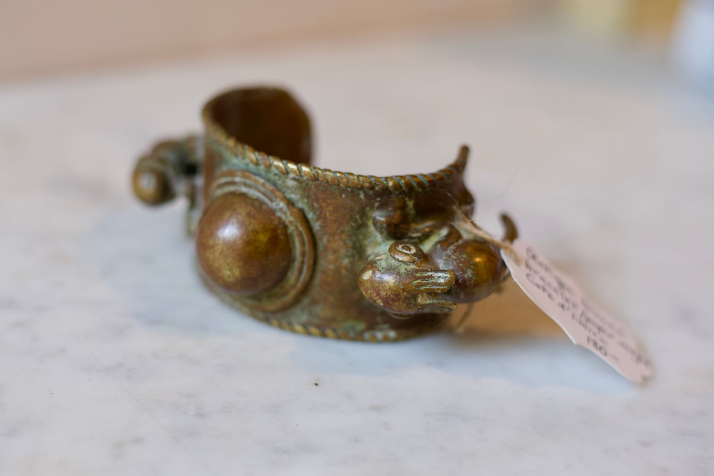 Chameleon Antique Bronze bracelet / Paper weight