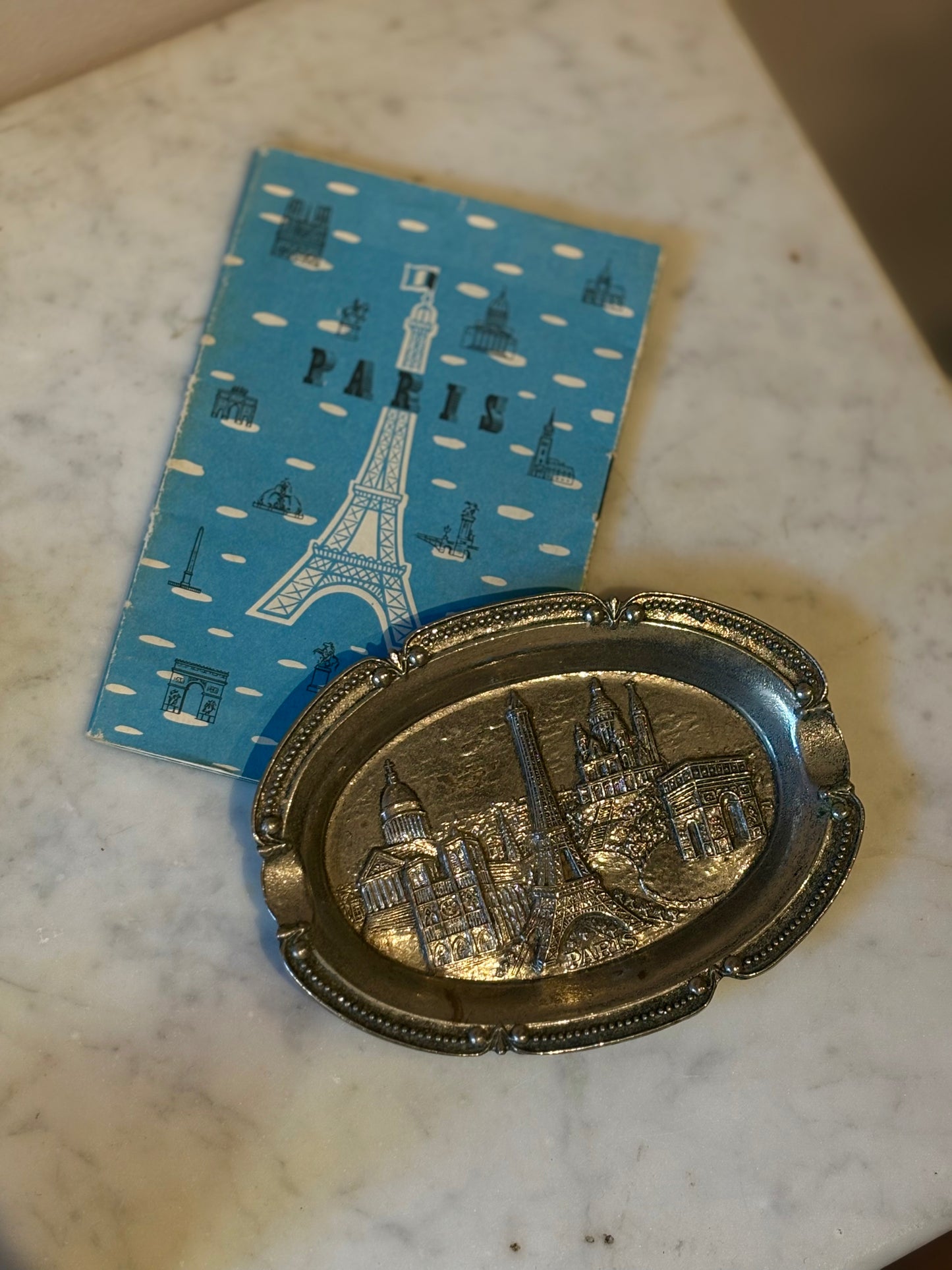 Souvenir of Paris Early 20th Century Trinket Tray