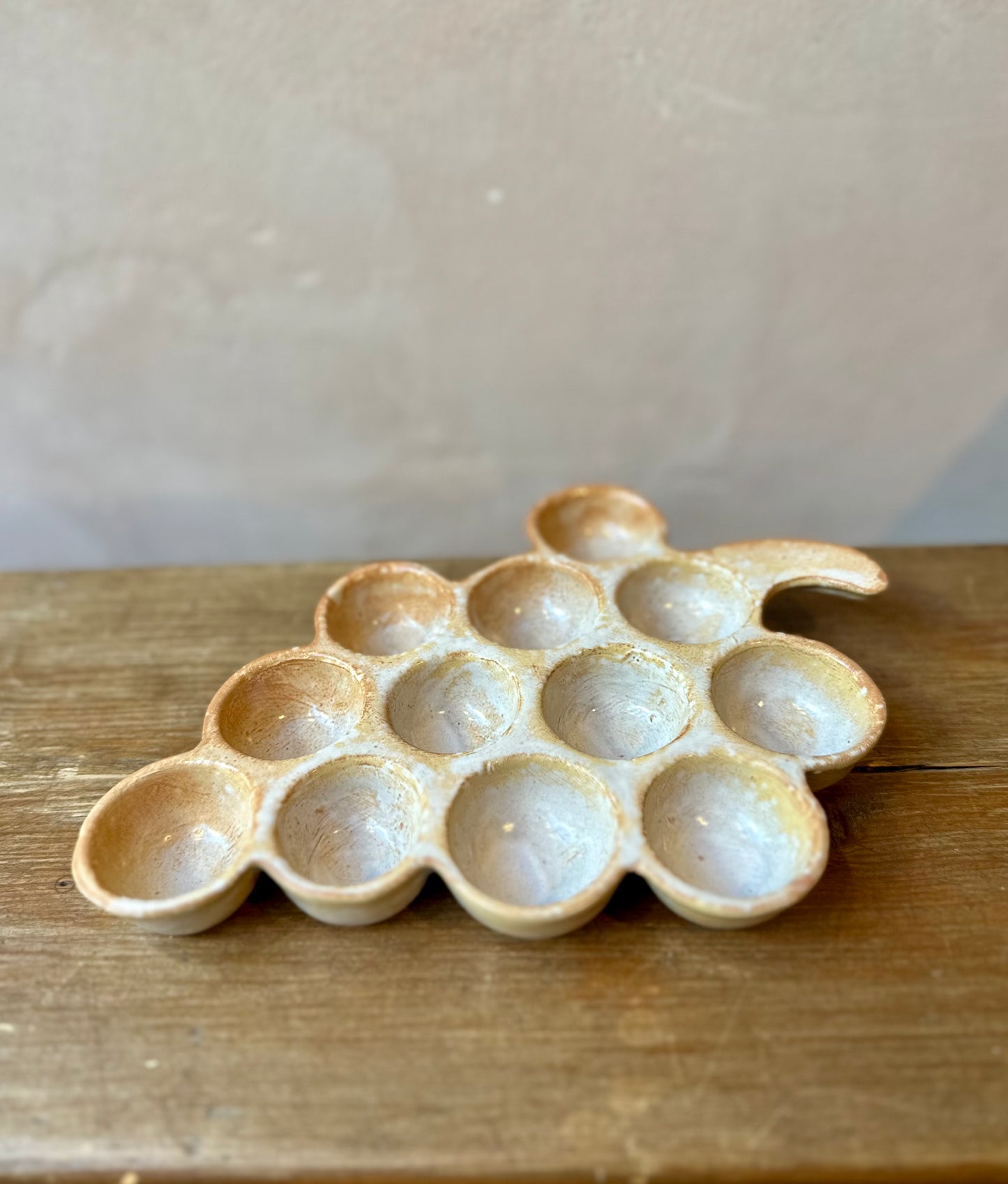 1970s Ceramic Escargot / Egg Tray