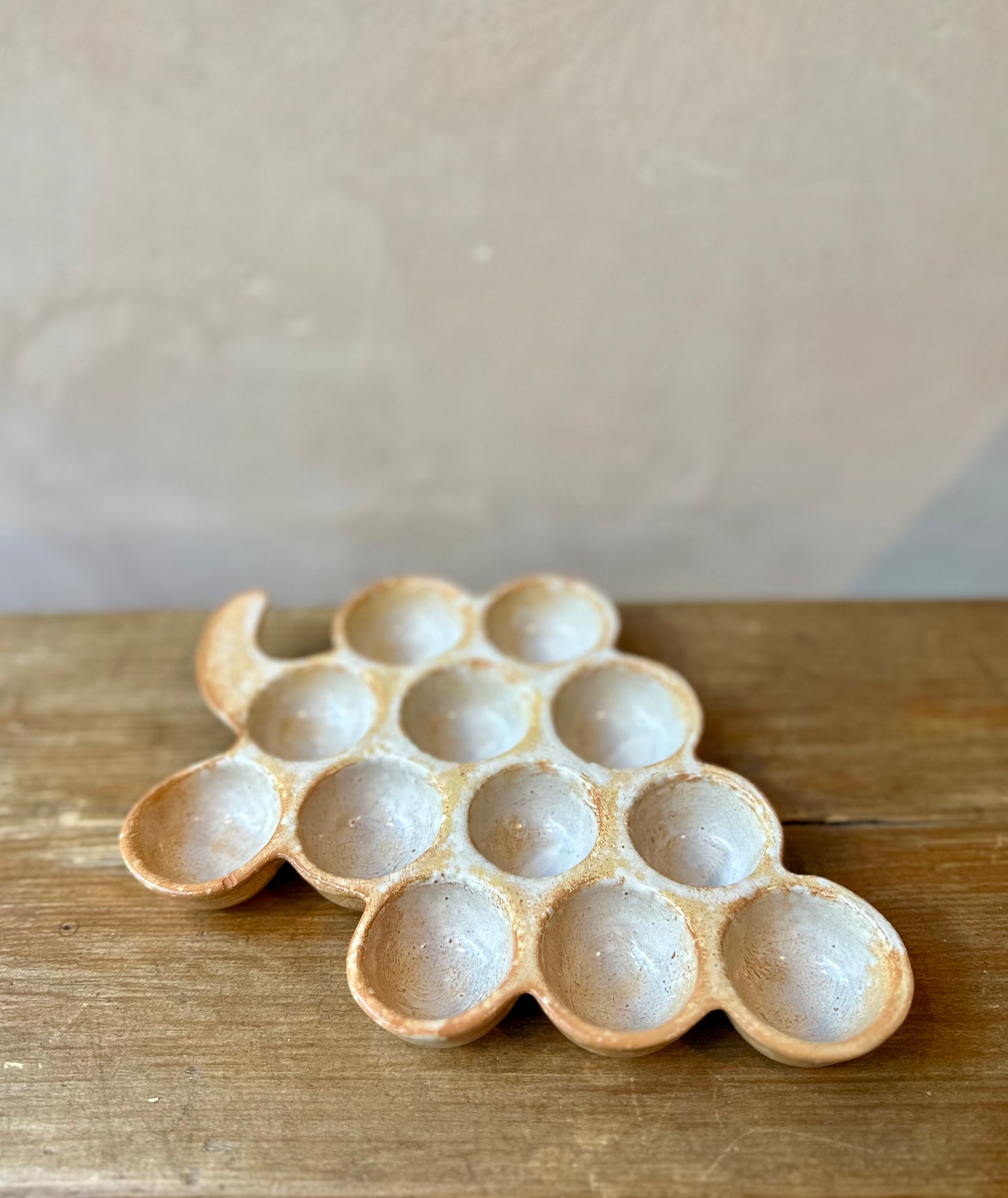 1970s Ceramic Escargot / Egg Tray