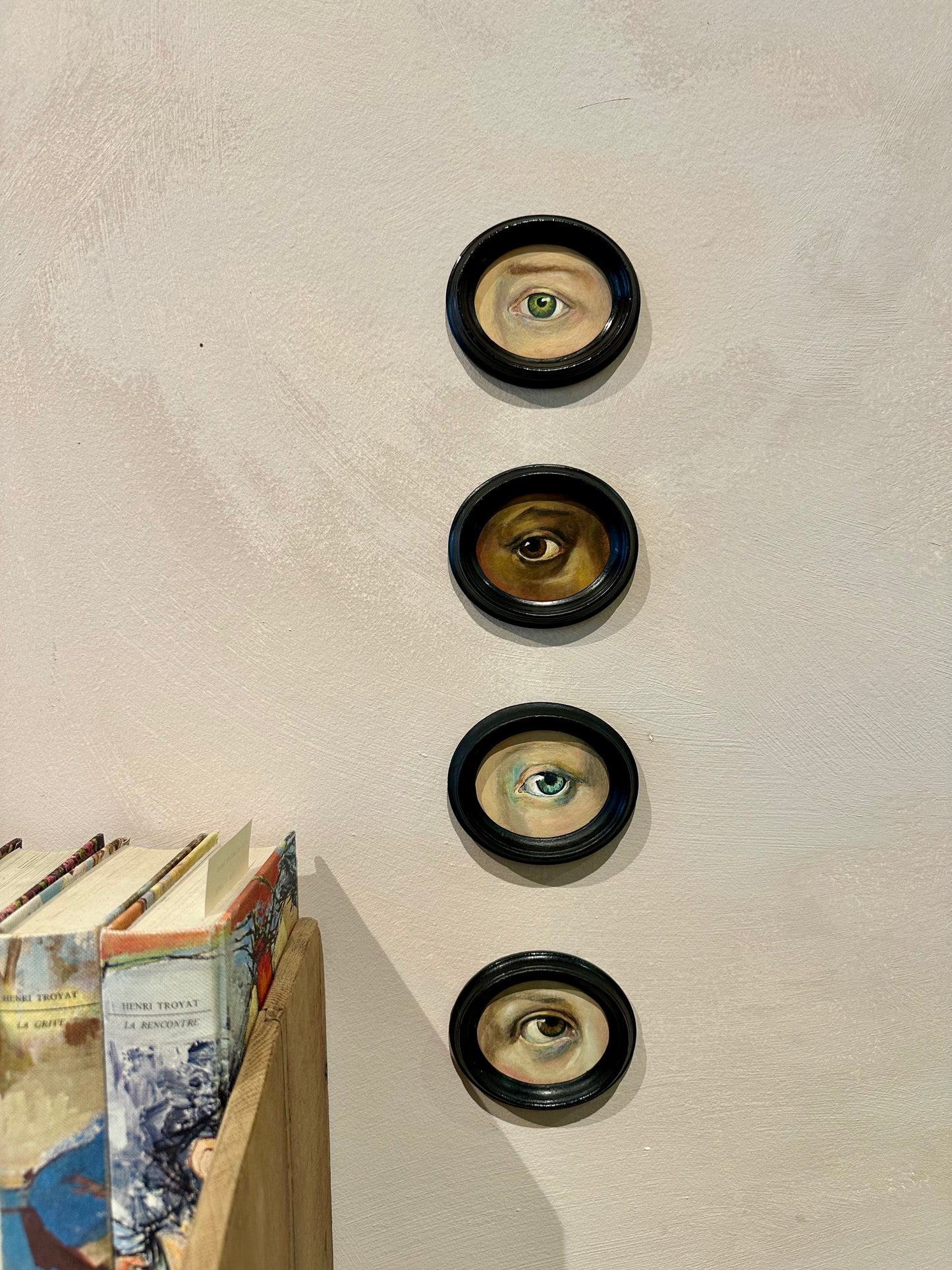 Miniature Lovers Eye Gouache Paintings By French artist Céline Verney