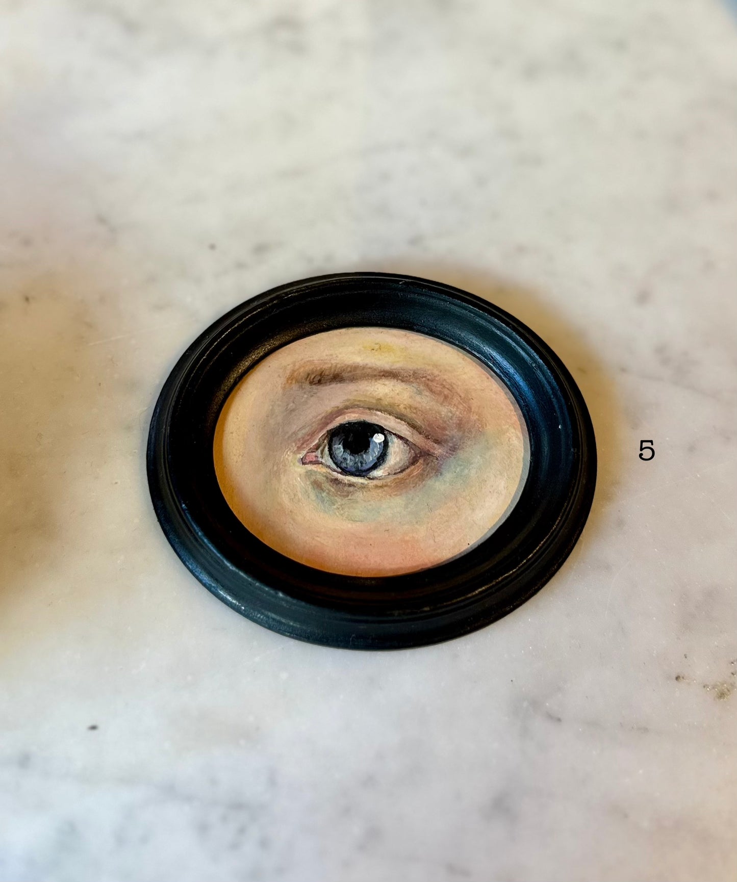 Miniature Lovers Eye Gouache Paintings By French artist Céline Verney