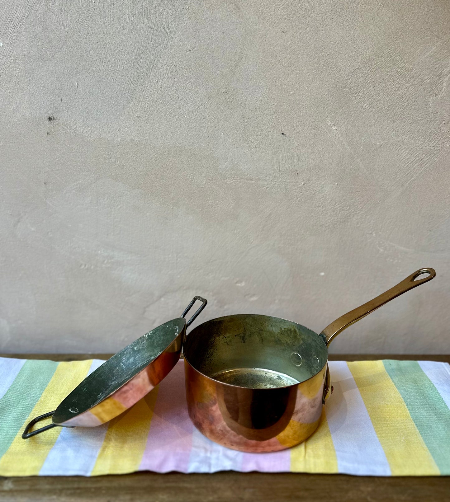 Antique Copper Pans