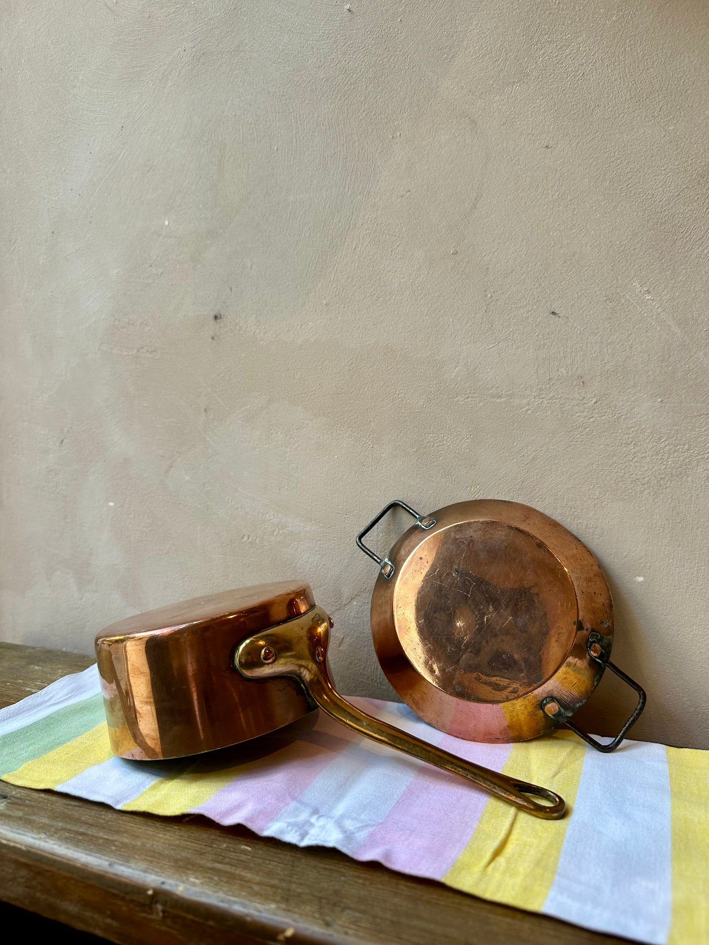 Antique Copper Pans