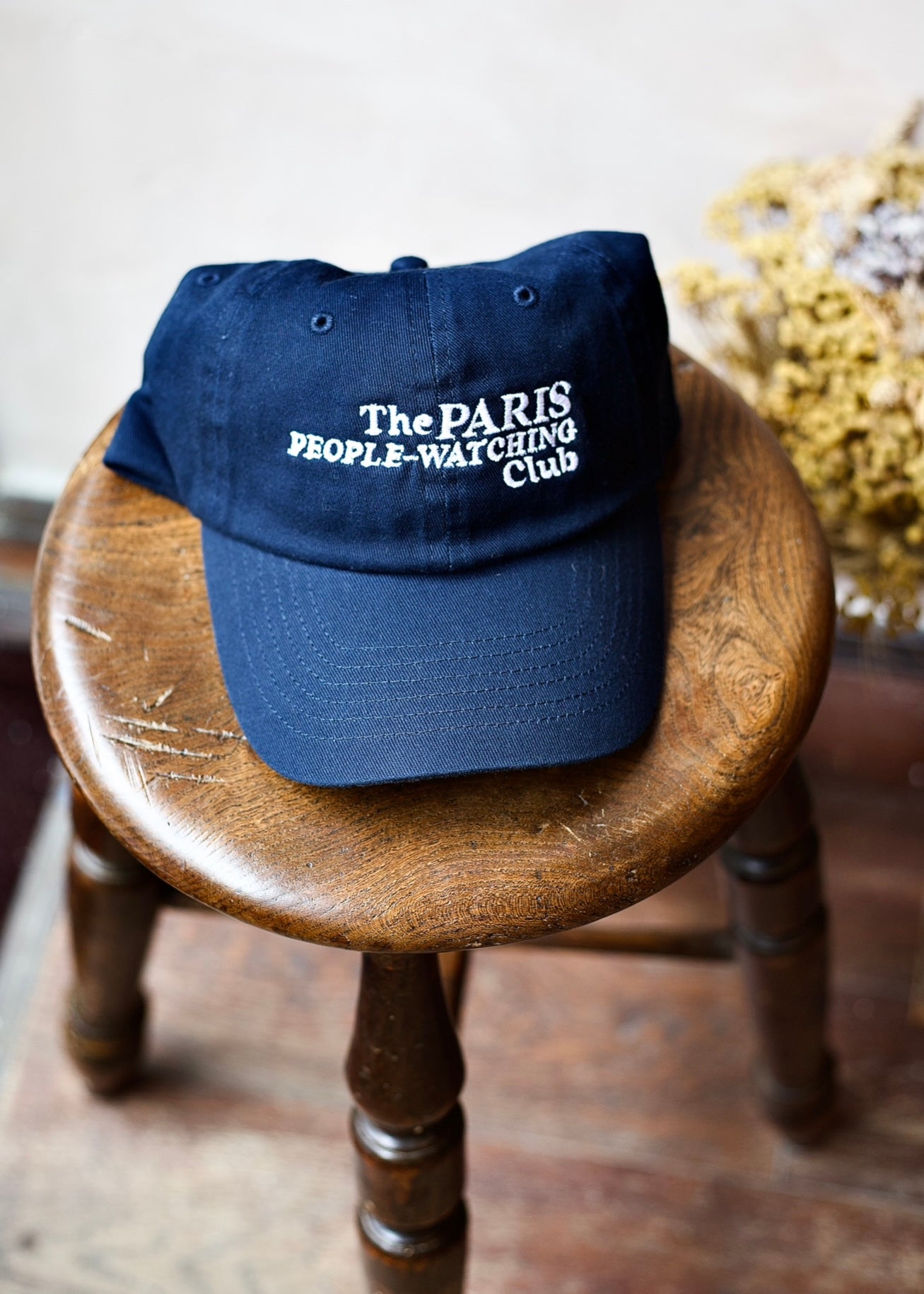Navy Paris People-Watching Club Hat