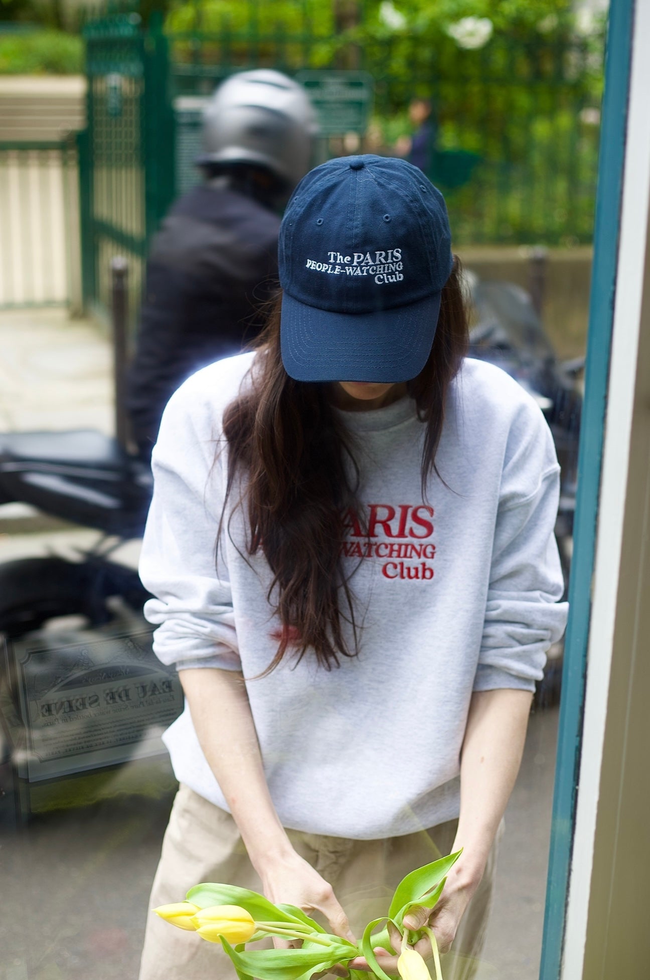 Navy Paris People-Watching Club Hat