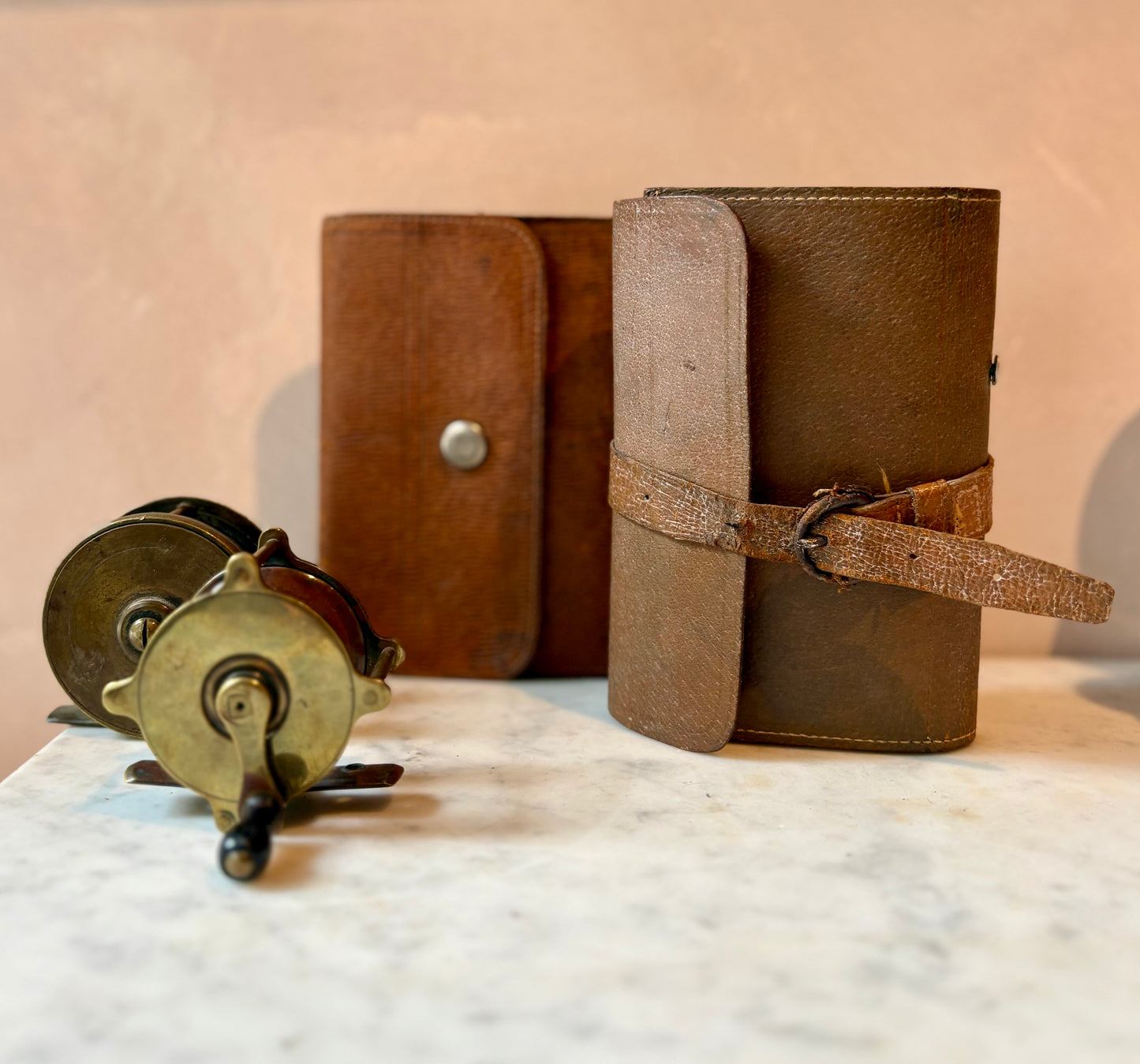 19th Century Leather Fly Fishing Wallets