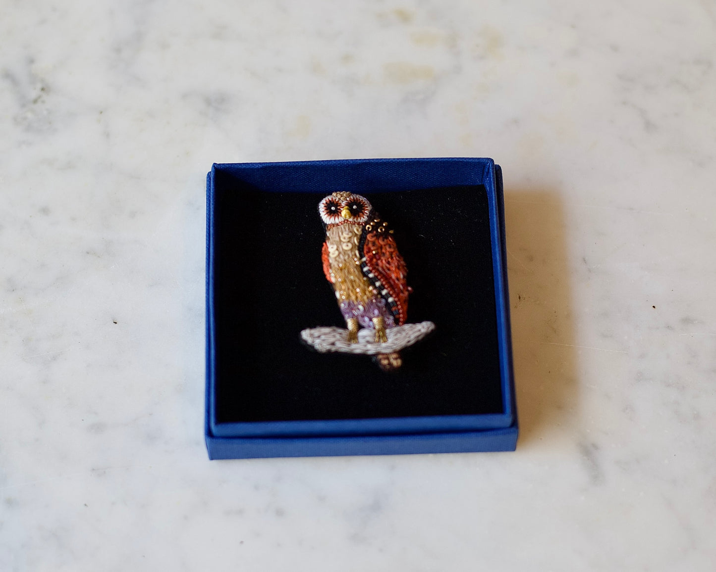 Bay Owl Brooch Pin