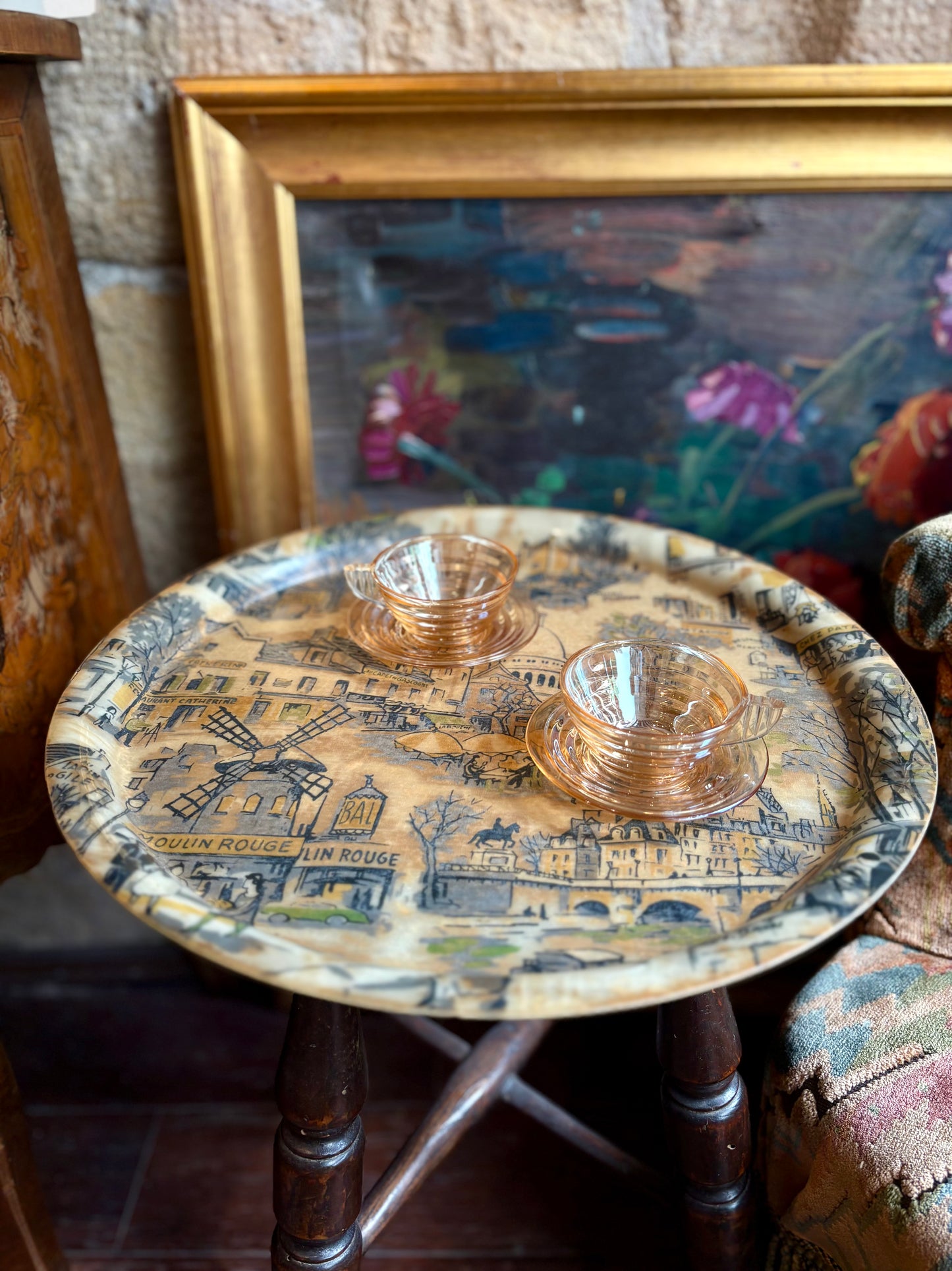 Vintage 1950s French Tray