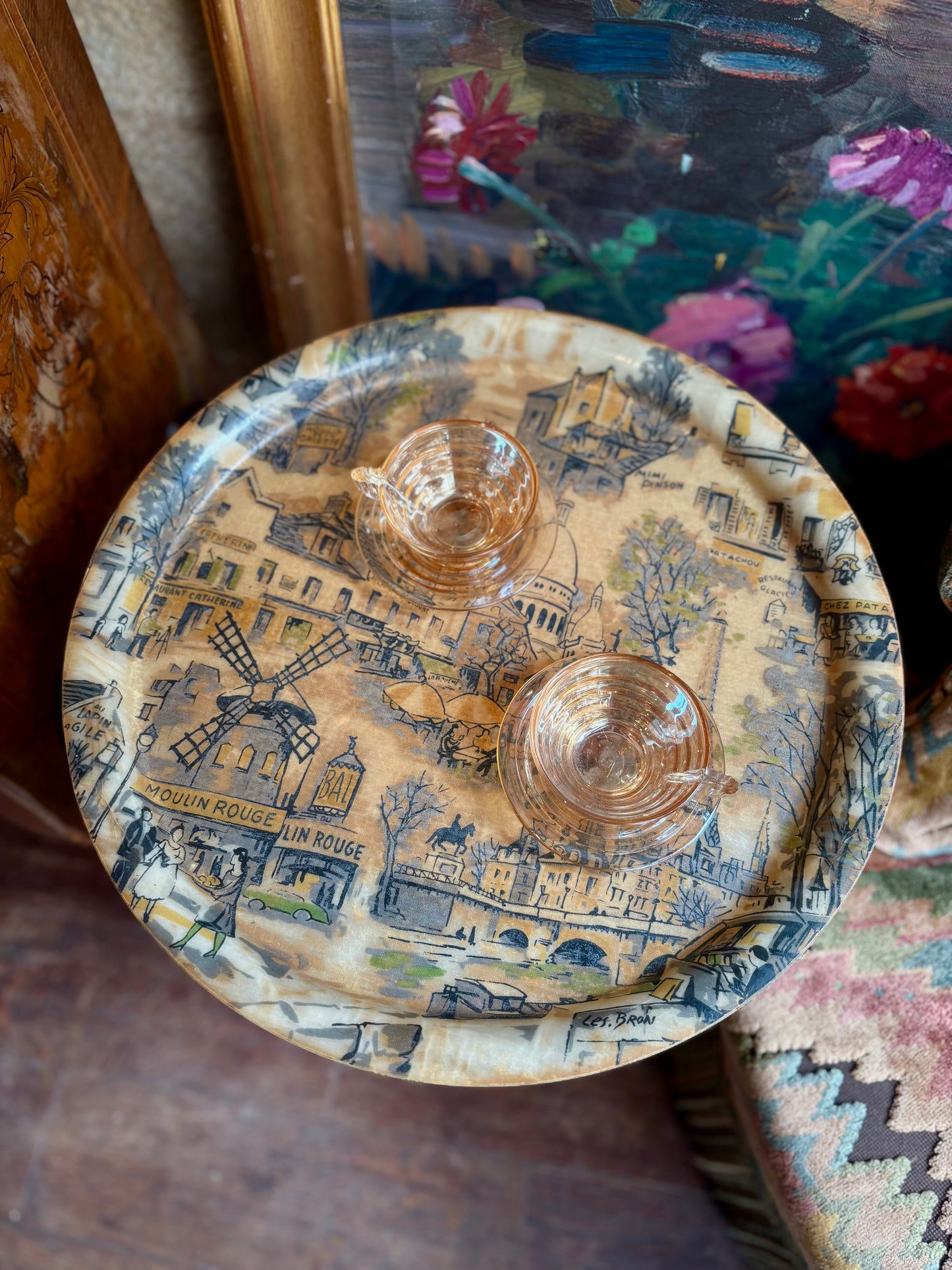 Vintage 1950s French Tray