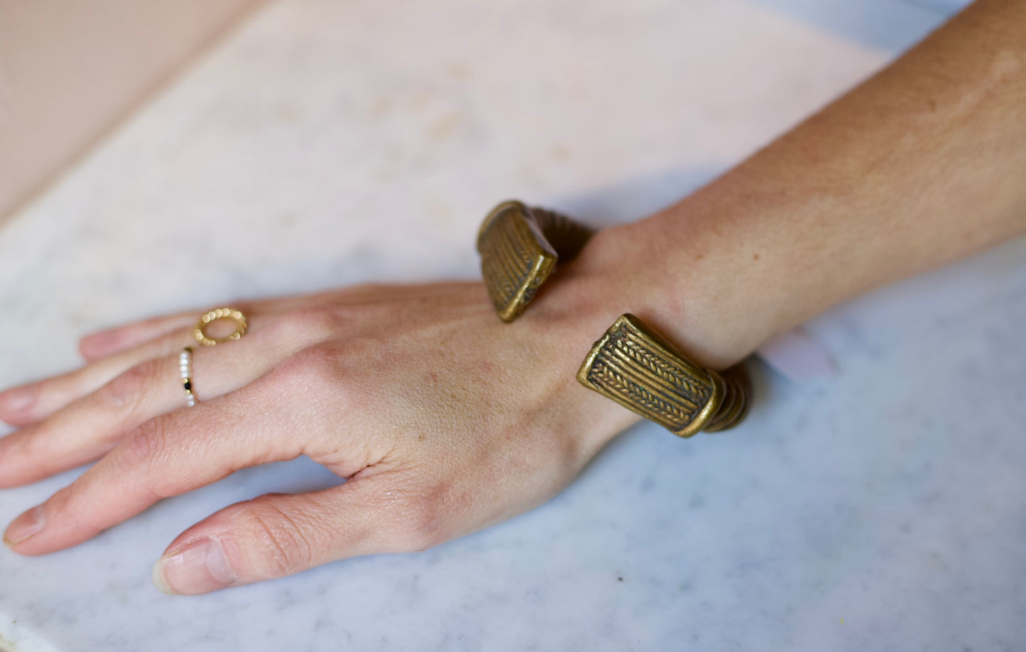 Antique Bronze bracelet / Paper weight