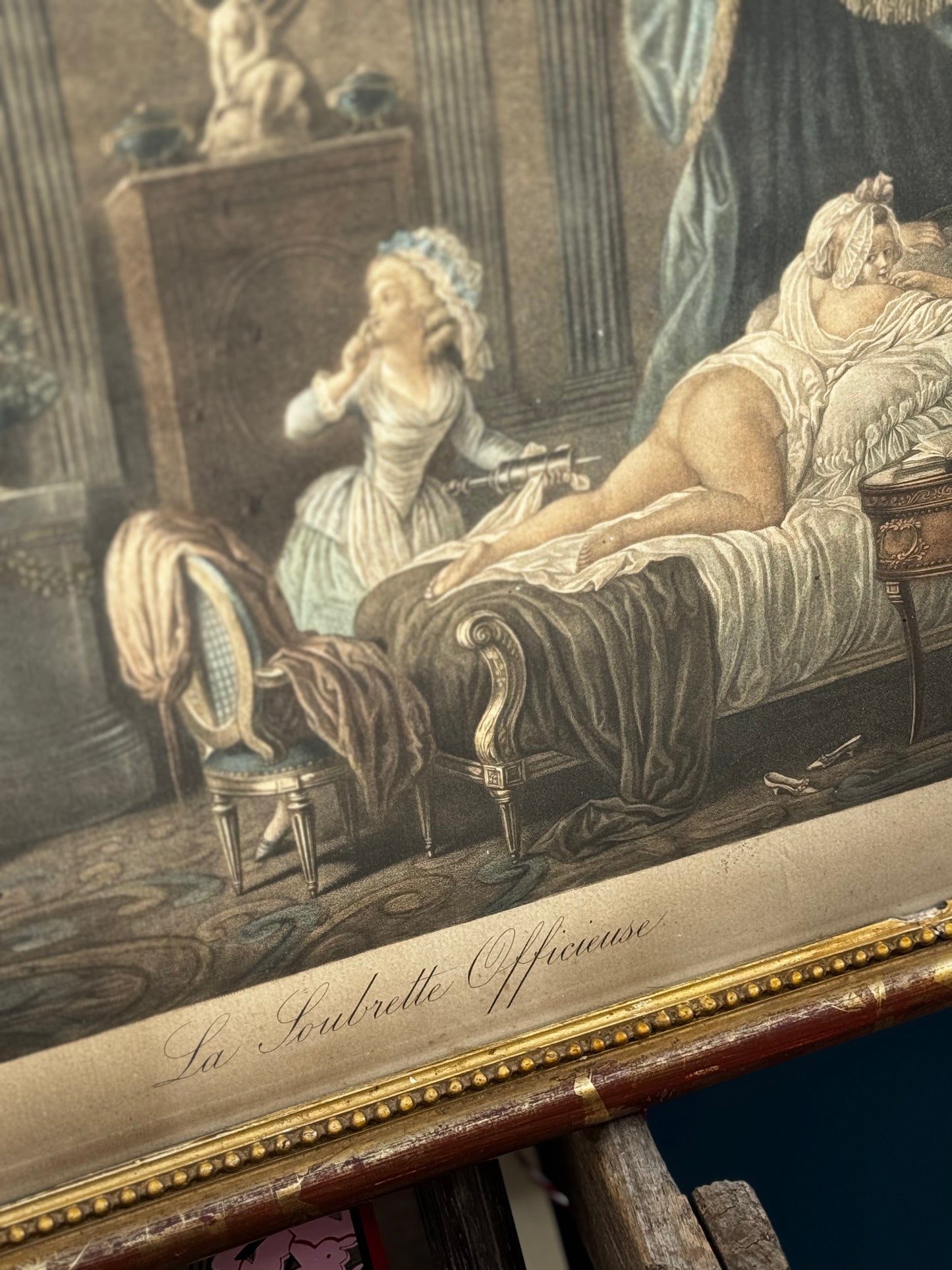Erotic 19th Century Engraving by Jean-Frédéric Schall