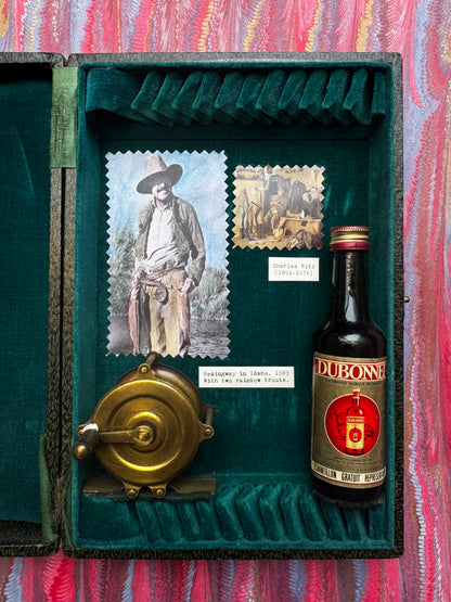 Ernest Hemingway's Trout Flies Encased in a Handmade Memory Box