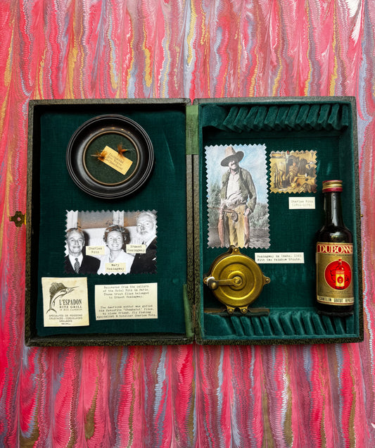 Ernest Hemingway's Trout Flies Encased in a Handmade Memory Box
