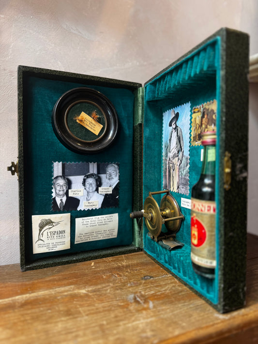 Ernest Hemingway's Trout Flies Encased in a Handmade Memory Box