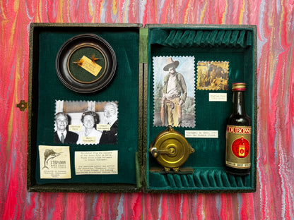 Ernest Hemingway's Trout Flies Encased in a Handmade Memory Box