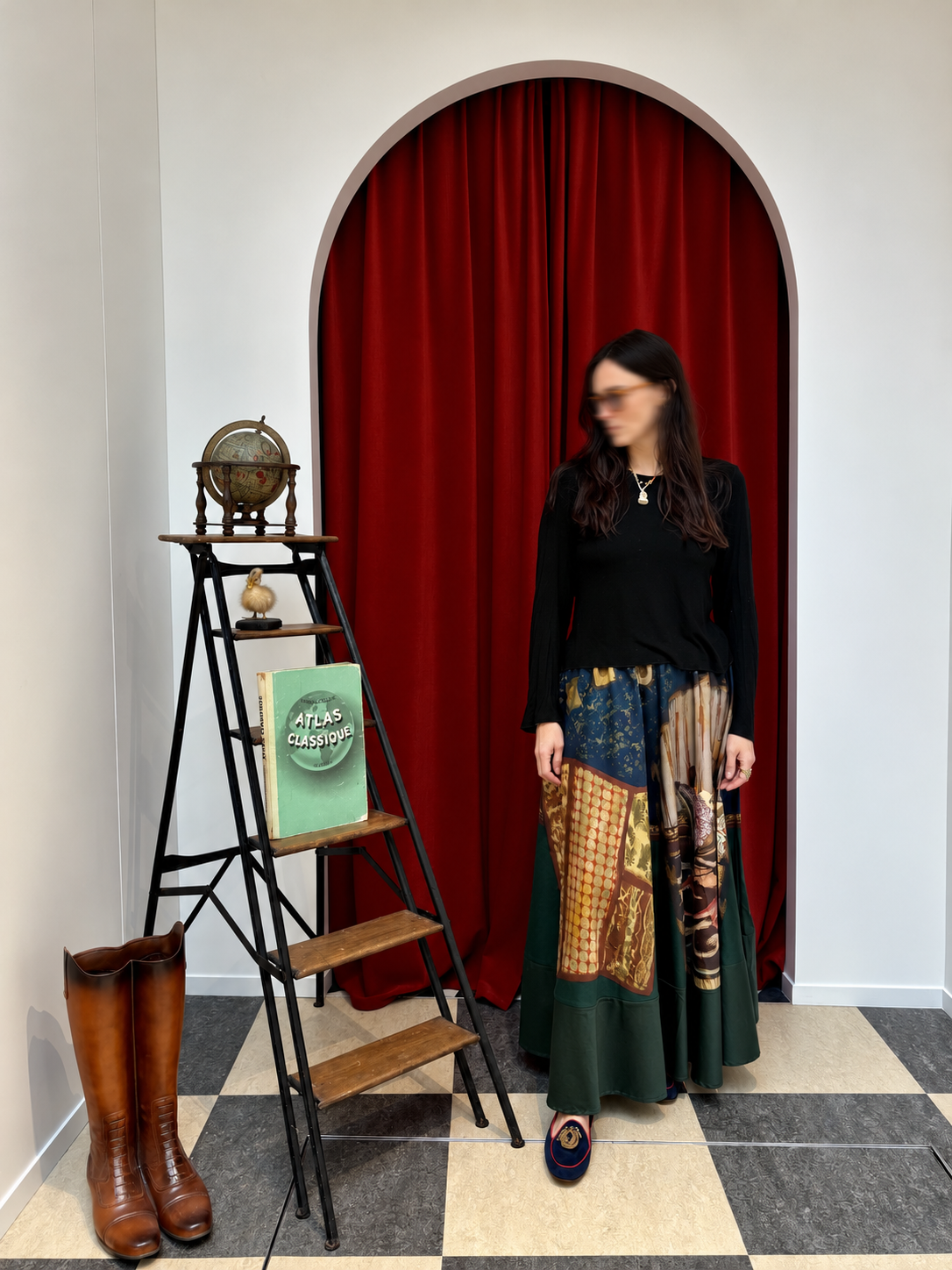 Blue Room Maxi Skirt by Cord