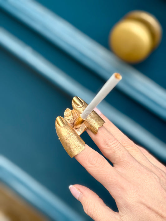 Gold-Plated Bronze Cigarette Holder by INCARNEM