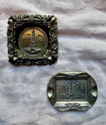 Art Nouveau Paris Souvenir Trinket Trays