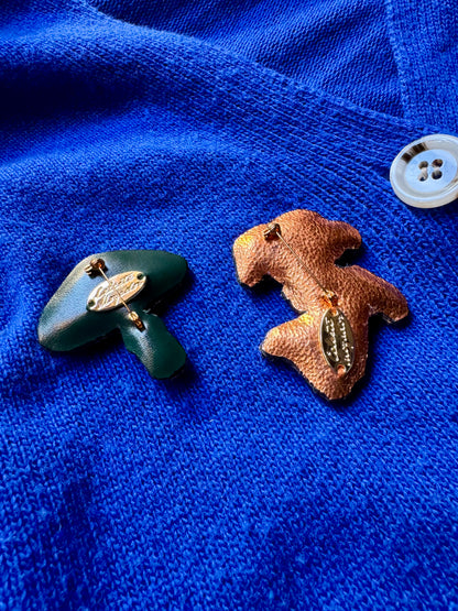 Mushroom Brooch by Céleste Mogador