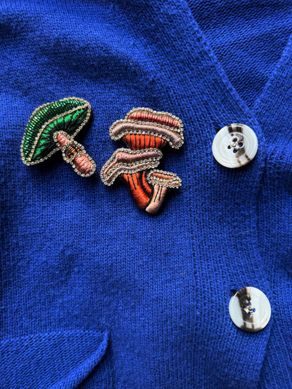 Mushroom Brooch by Céleste Mogador