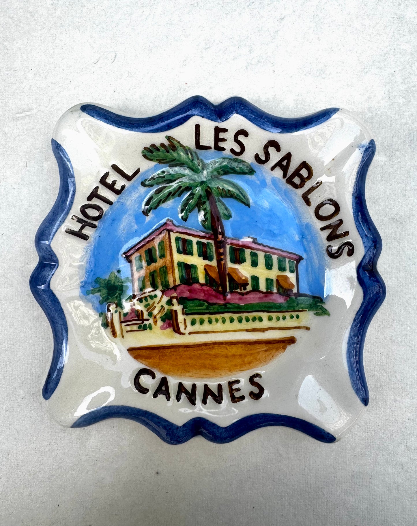 Rare Vintage Cannes Hotel Ashtrays
