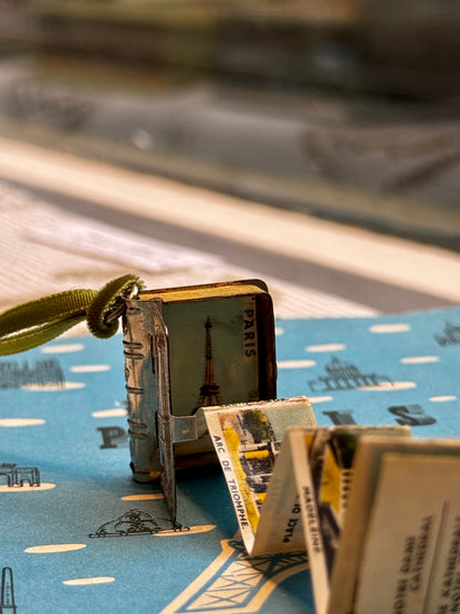 Eiffel Tower Postcard Book Locket