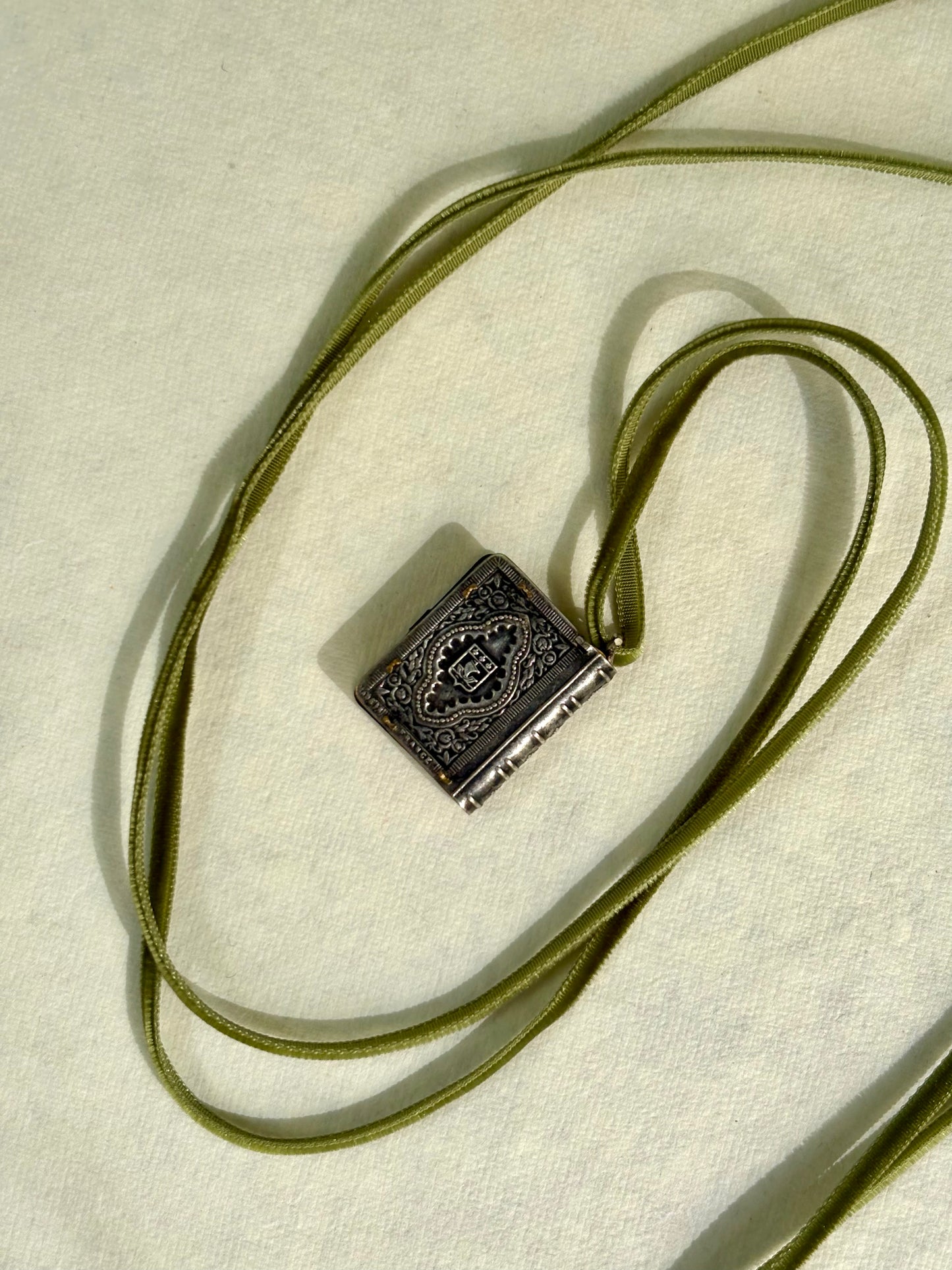 Antique Eiffel Tower Postcard Booklet Pendant