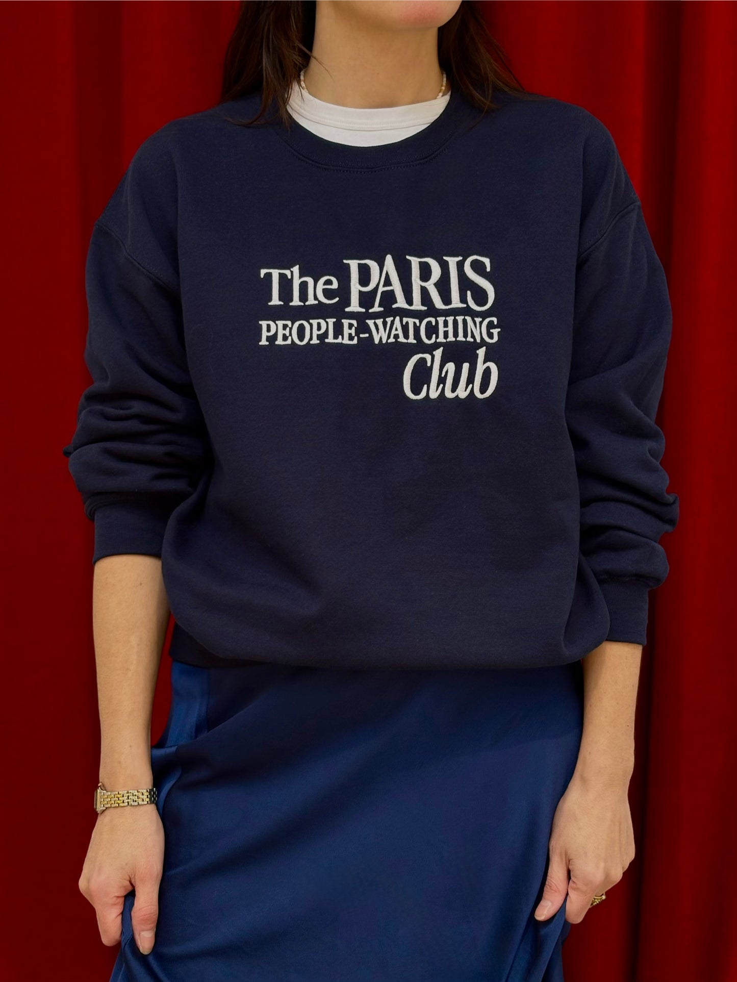 Paris People-Watching Club Sweatshirt - Gildan heavy crewneck sweatshirt