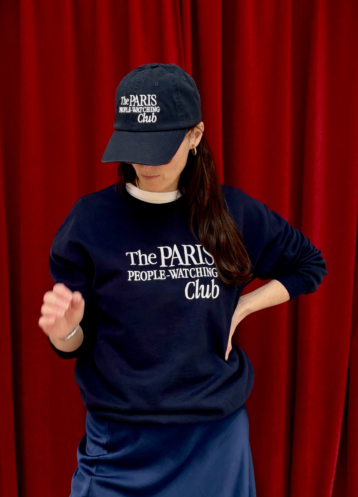 Paris People-Watching Club Sweatshirt - Gildan heavy crewneck sweatshirt