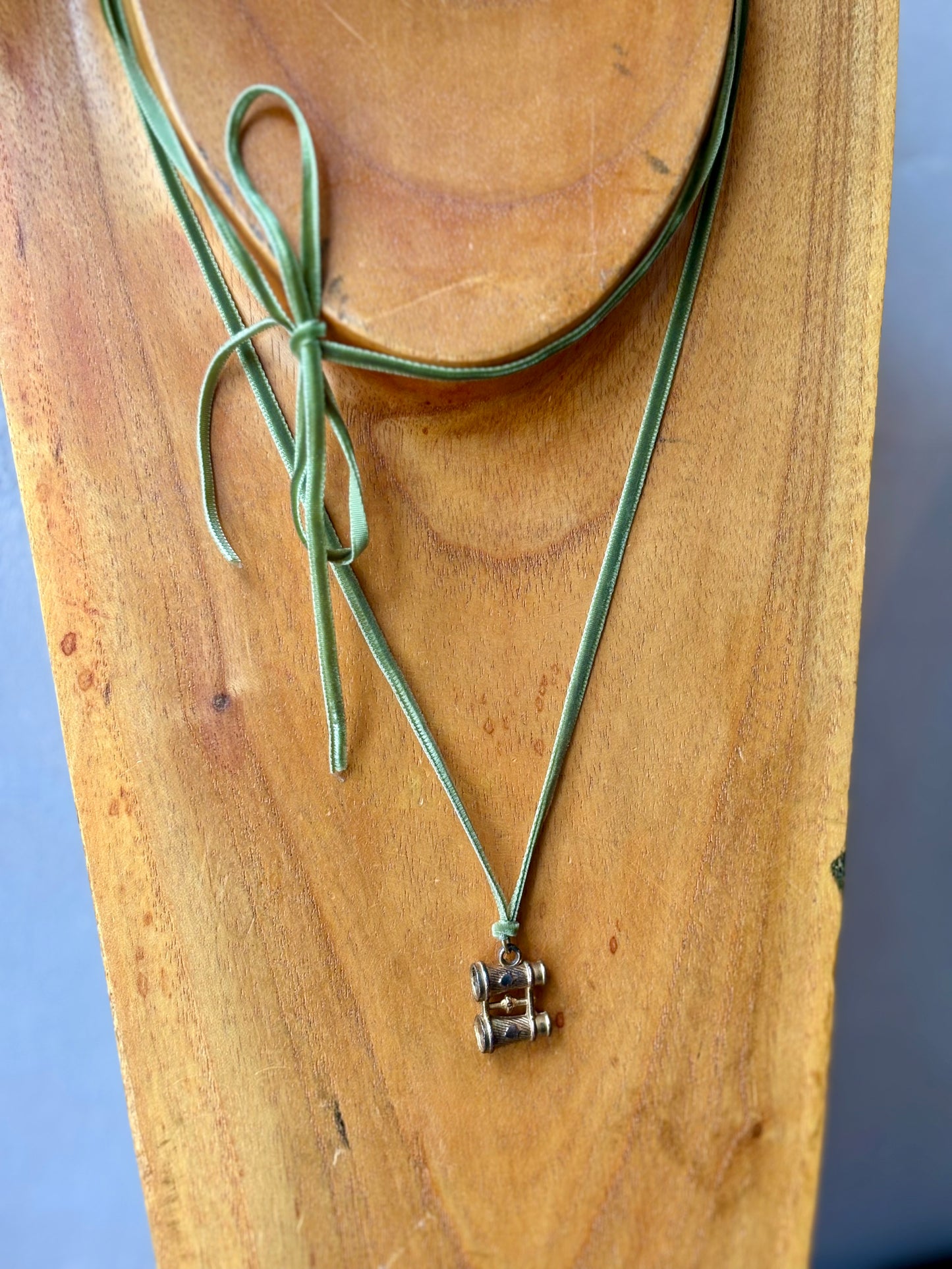 Vintage Stanhope Binocular Pendant Necklace