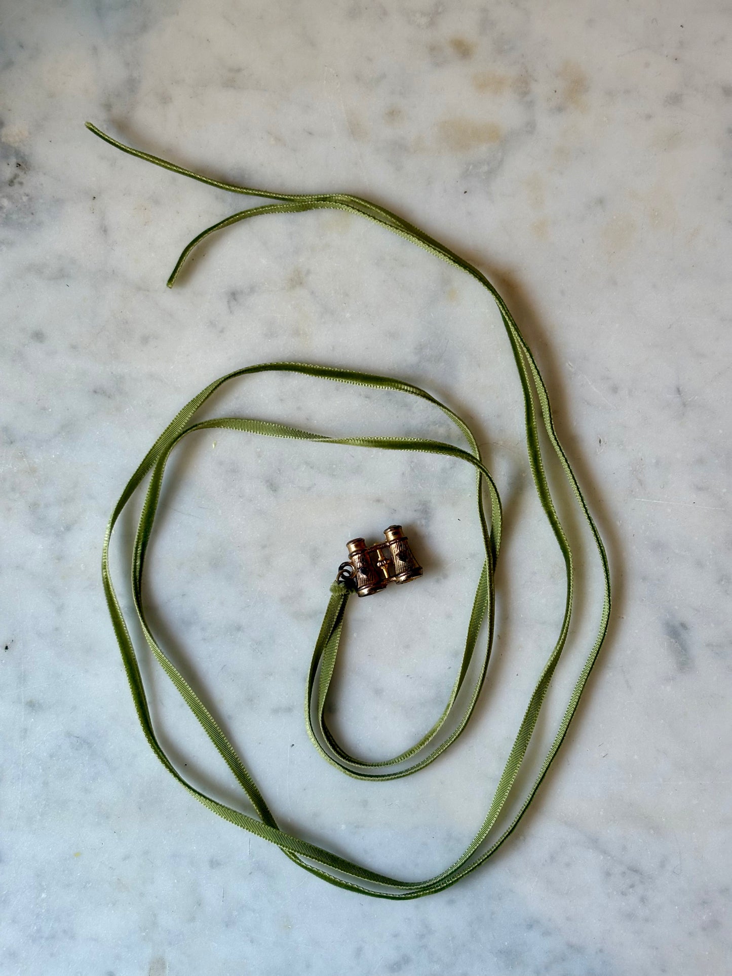 Vintage Stanhope Binocular Pendant Necklace