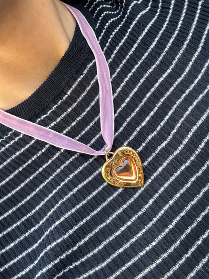 Vintage "Paris Je T'aime" Yves Saint Laurent Pendant Necklace