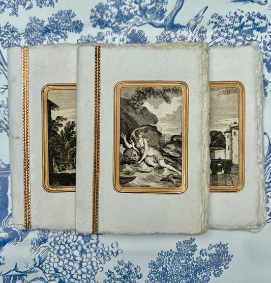 18th-Century Engraving Handmade Notebook