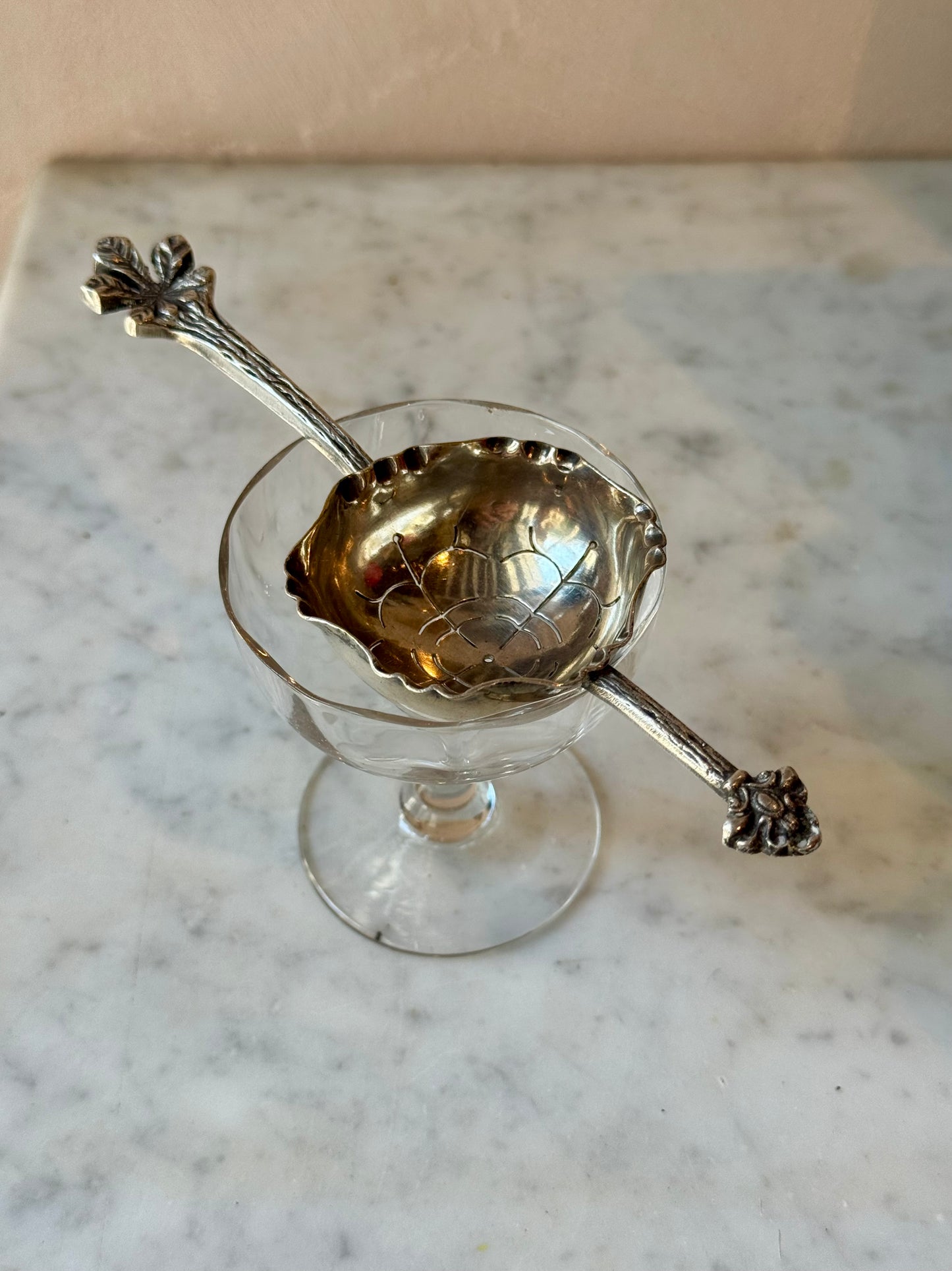 Silver Absinthe Spoon to infuse your tea