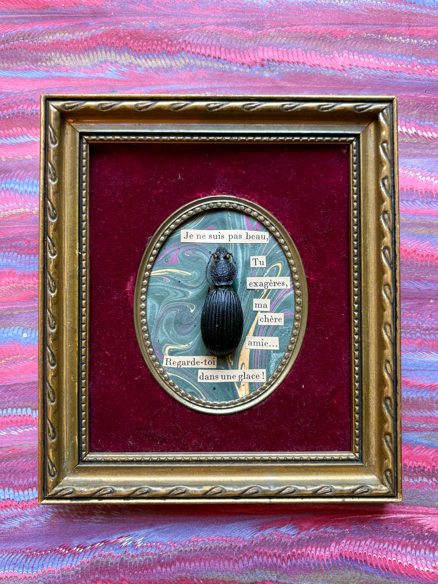 "Existentialist Bugs" Works by Artist Carole Mannette