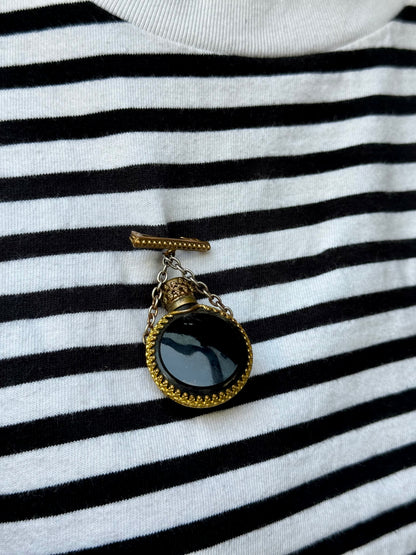 Antique French Perfume Vial Brooch