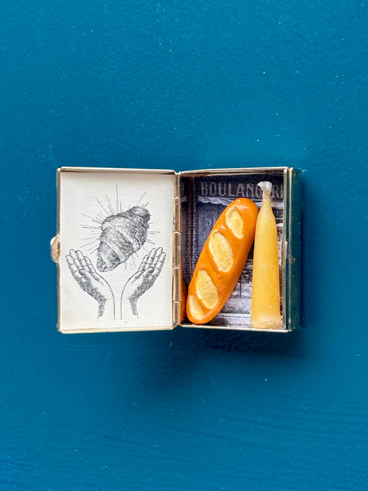 Handmade Miniature French Bread Shrine
