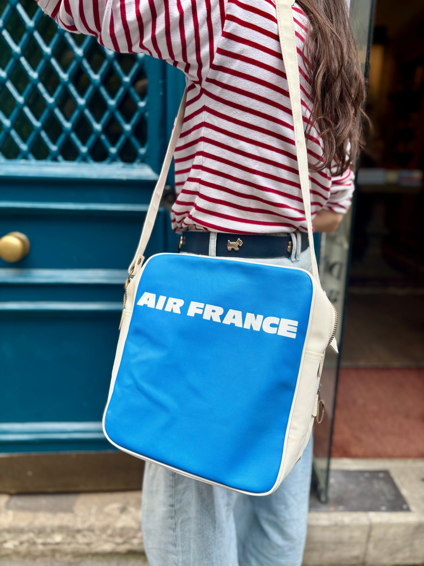 Vintage Air France Cross Body Bag