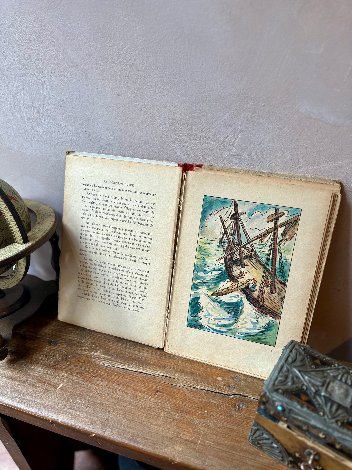 "Le Robinson Suisse" Book circa 19302 edition