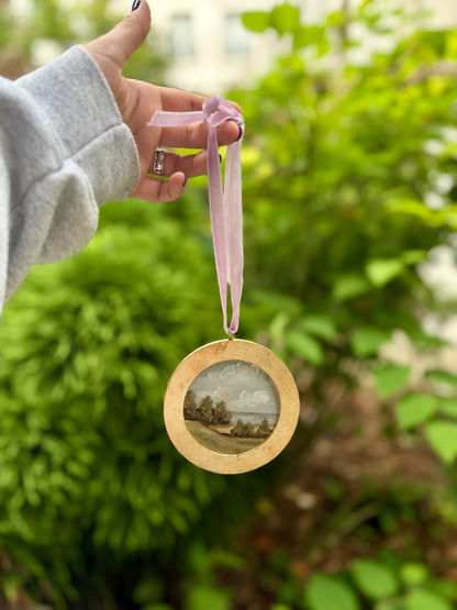 Miniature Oil Painting "en plein air" in France