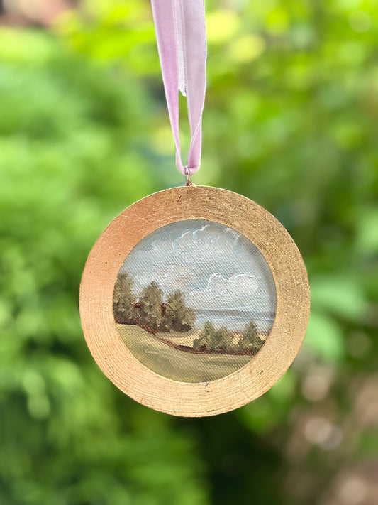 Miniature Oil Painting "en plein air" in France
