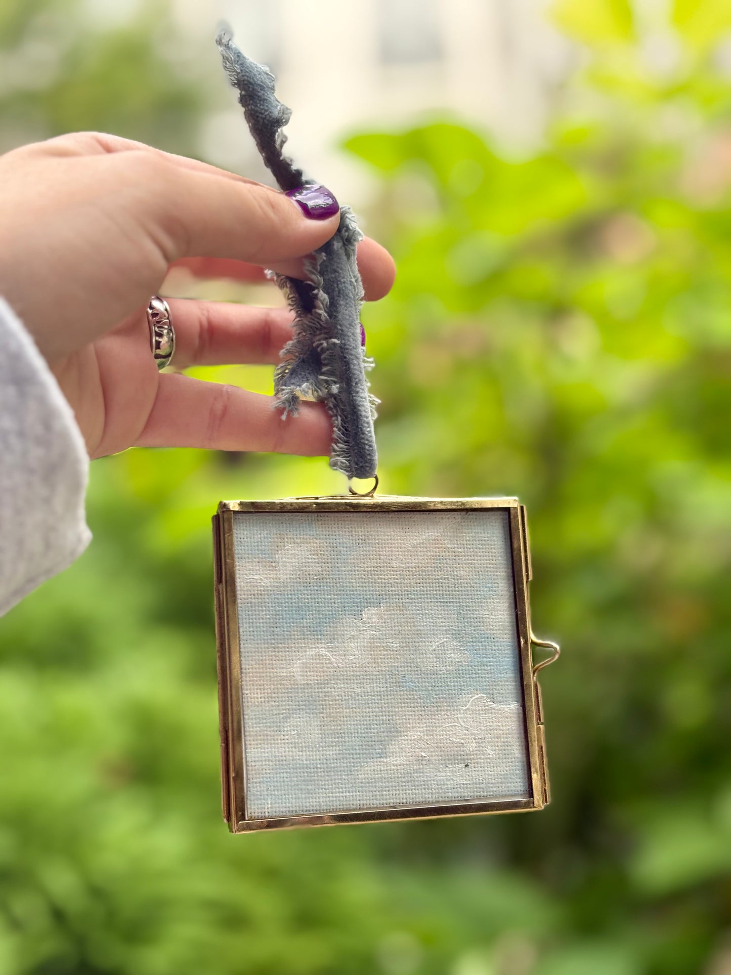 Miniature Oil Painting "en plein air" in France