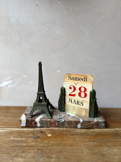 Art Deco Eiffel Tower Perpetual Calendar