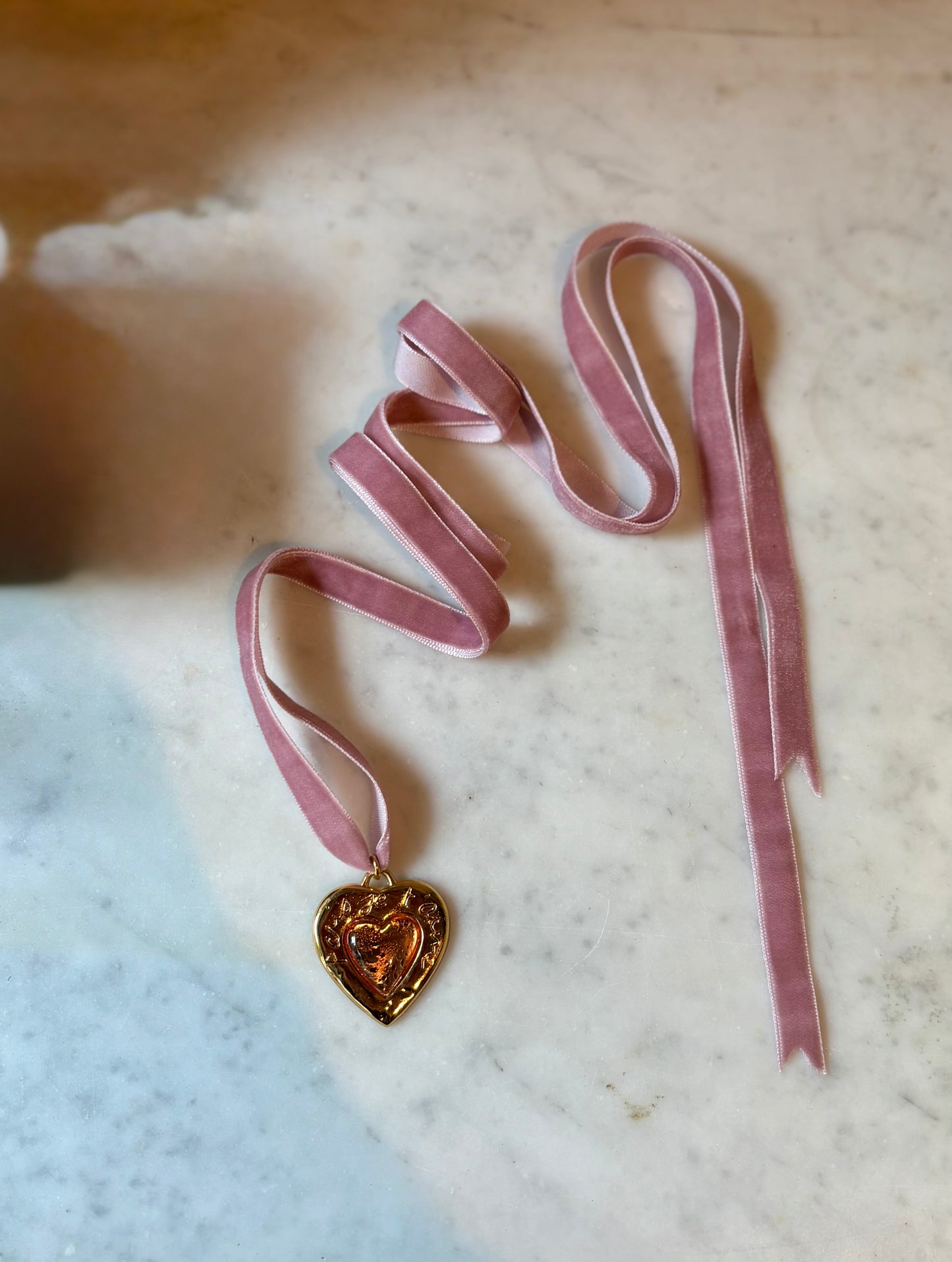 Vintage "Paris Je T'aime" Yves Saint Laurent Pendant Necklace