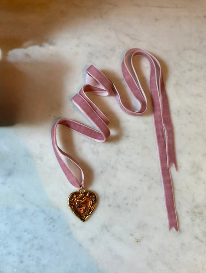 Vintage "Paris Je T'aime" Yves Saint Laurent Pendant Necklace