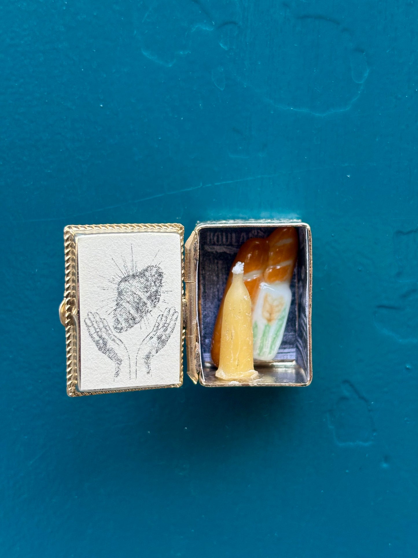 Handmade Miniature French Bread Shrine