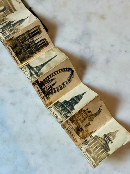 Vintage Paris Souvenir Postcard Album
